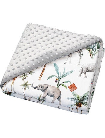 Manta reversible de minky, safari - SEVIRA KIDS