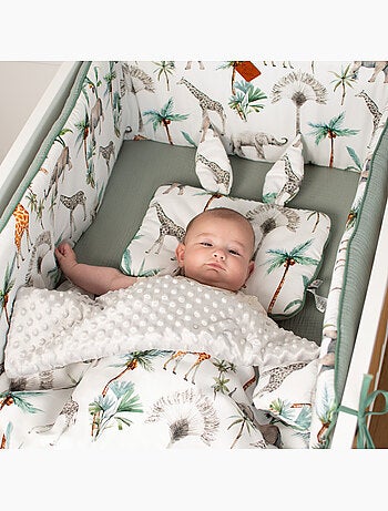 Manta reversible de minky, safari - SEVIRA KIDS