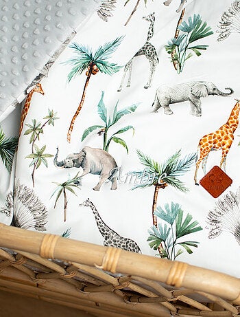 Manta reversible de minky, safari | SEVIRA KIDS