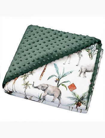 Manta reversible de minky, safari | SEVIRA KIDS