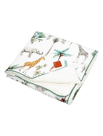 Manta reversible de sherpa, safari - SEVIRA KIDS