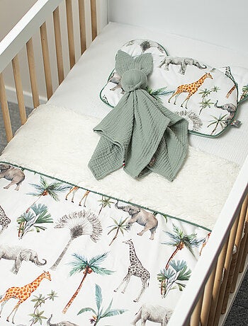 Manta reversible de sherpa, safari | SEVIRA KIDS