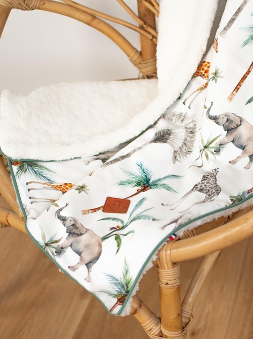 Manta reversible de sherpa, safari | SEVIRA KIDS - Kiabi