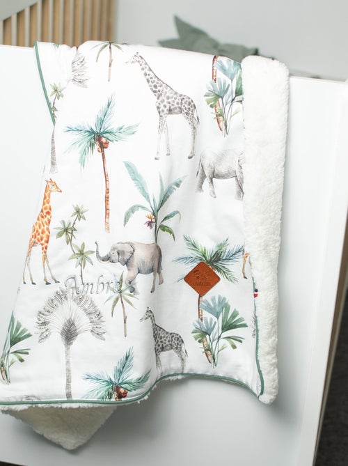 Manta reversible de sherpa, safari | SEVIRA KIDS - Kiabi