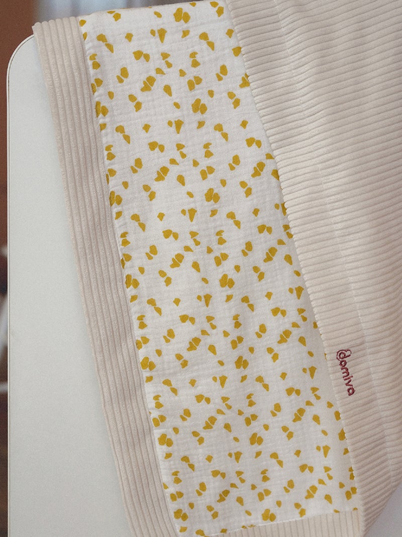 Manta reversible espíritu safari para bebé Beige - Kiabi