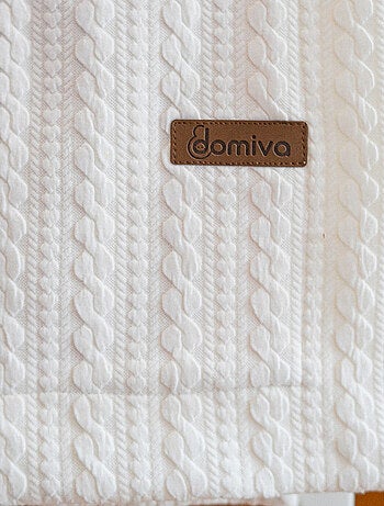 Manta reversible para niño efecto tejido