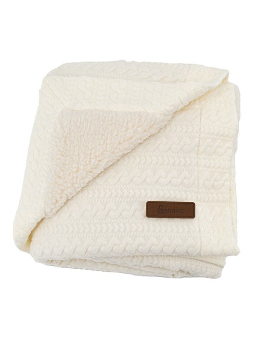 Manta reversible para niño efecto tejido - Kiabi Manta reversible para niño efecto tejido - Kiabi