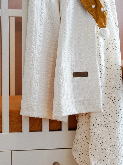 Manta reversible para niño efecto tejido - Kiabi Manta reversible para niño efecto tejido - Kiabi