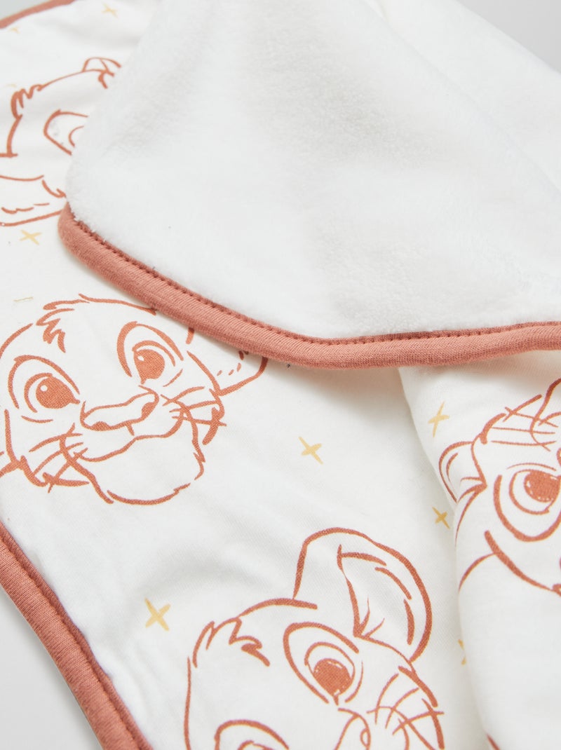 Manta 'Simba' 'Disney' de forro polar BLANCO - Kiabi