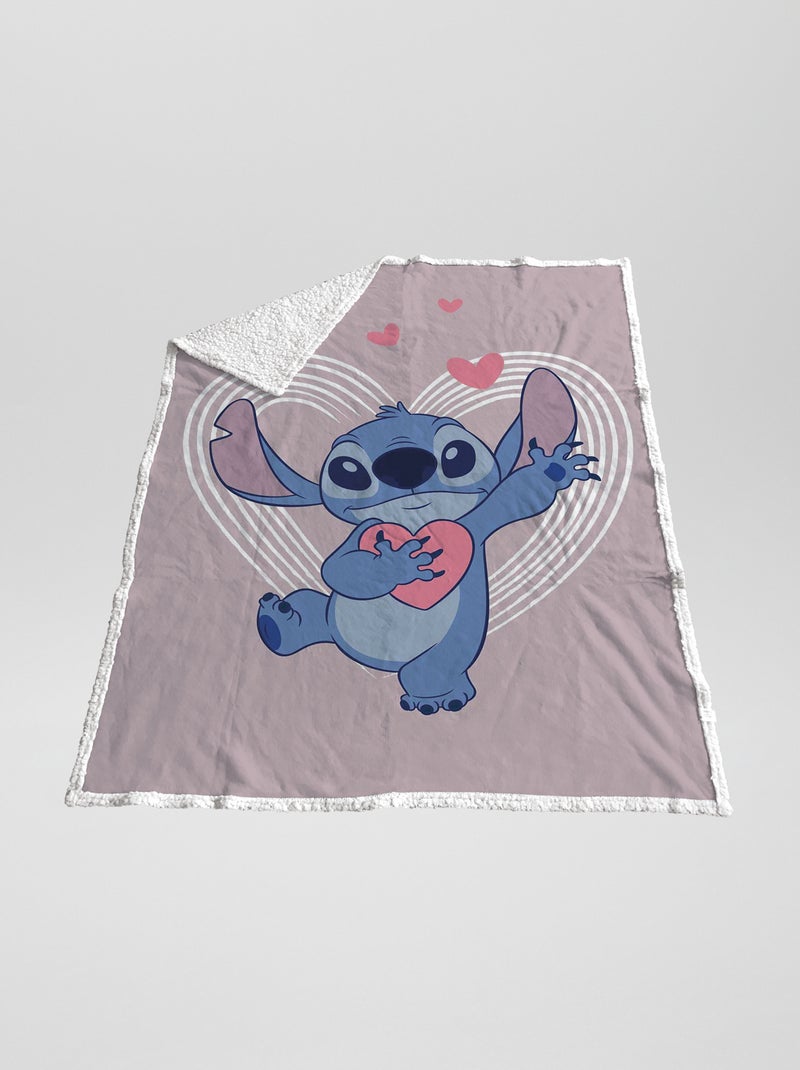 Manta 'Stitch' de borreguito AZUL - Kiabi