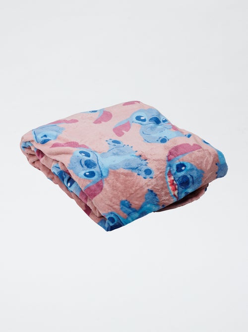 Manta 'Stitch' de forro polar - Kiabi