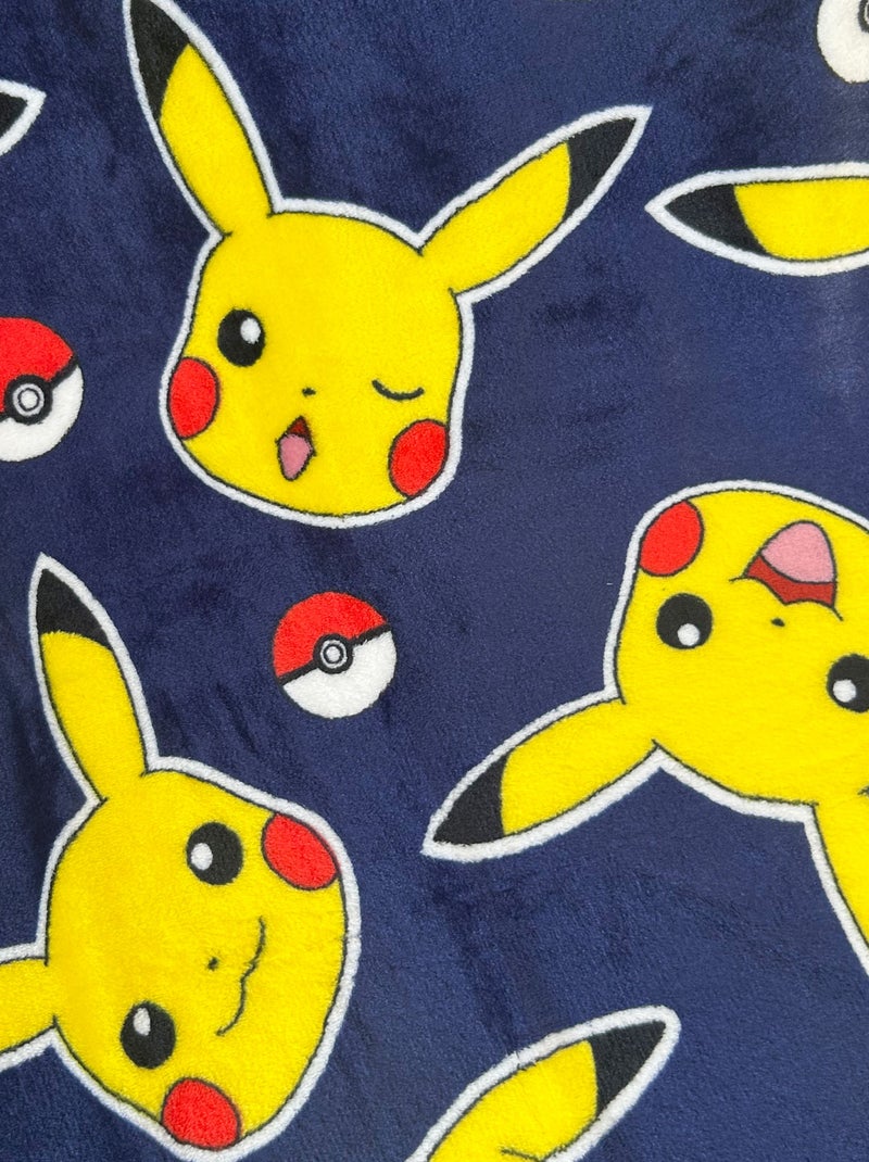 Manta suave con estampado 'Pikachu' Azul - Kiabi