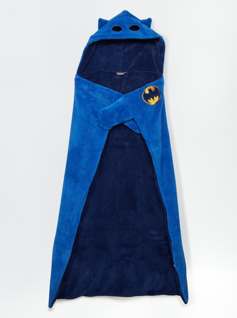 Manta tipo capa de tejido polar 'Batman' azul/marino - Kiabi