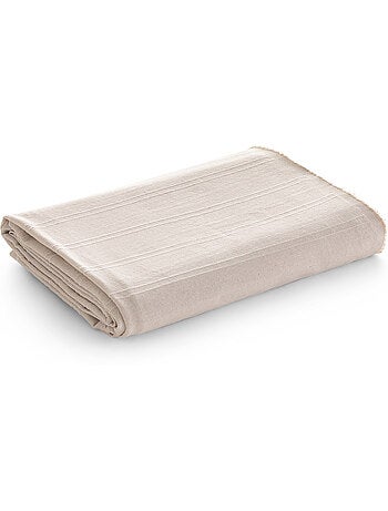 Manta tipo Plaid, tejido texturizado de hilo tintado, con borde rematado - Gamusi
