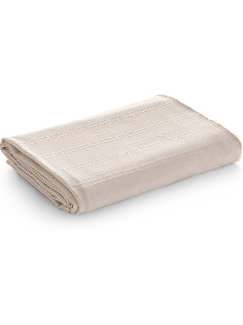 Manta tipo Plaid, tejido texturizado de hilo tintado, con borde rematado - Gamusi - Kiabi Manta tipo Plaid, tejido texturizado de hilo tintado, con borde rematado - Gamusi - Kiabi