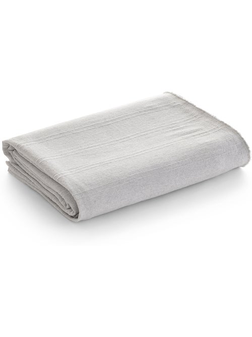 Manta tipo Plaid, tejido texturizado de hilo tintado, con borde rematado - Gamusi - Kiabi Manta tipo Plaid, tejido texturizado de hilo tintado, con borde rematado - Gamusi - Kiabi
