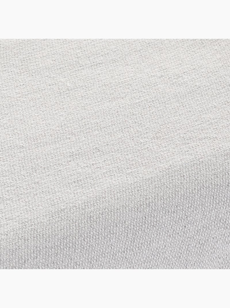 Manta tipo Plaid, tejido texturizado de hilo tintado, con flecos - Gamusi Gris claro - Kiabi