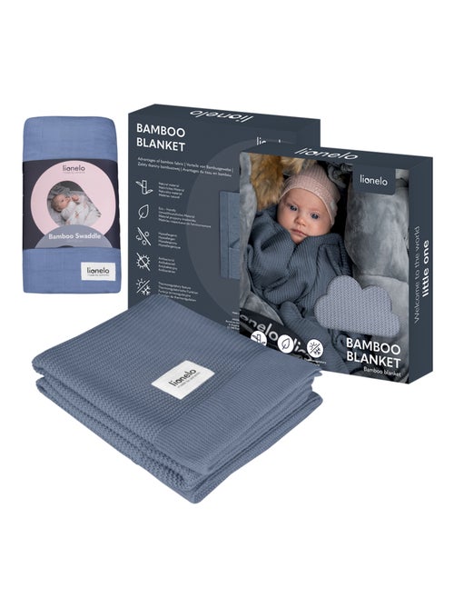 Manta y arrullo de bambú natural para bebé LIONELO - Kiabi