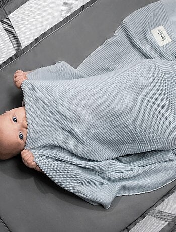 Manta y arrullo de bambú natural para bebé LIONELO