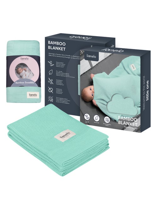 Manta y arrullo de bambú natural para bebé LIONELO - Kiabi