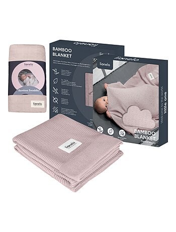 Manta y arrullo de bambú natural para bebé LIONELO
