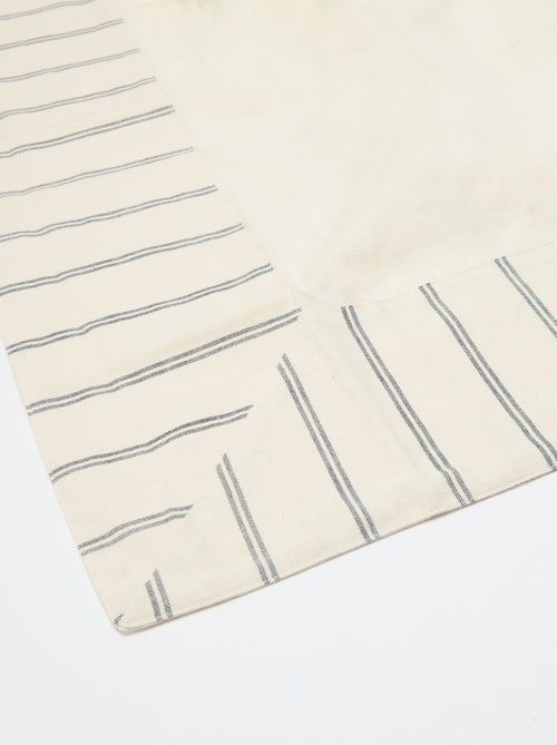 Mantel a rayas de algodón (150x150 cm) - Kiabi Home - Kiabi