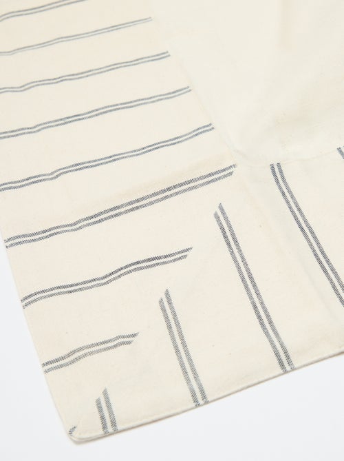Mantel a rayas de algodón (150x150 cm) - Kiabi Home - Kiabi