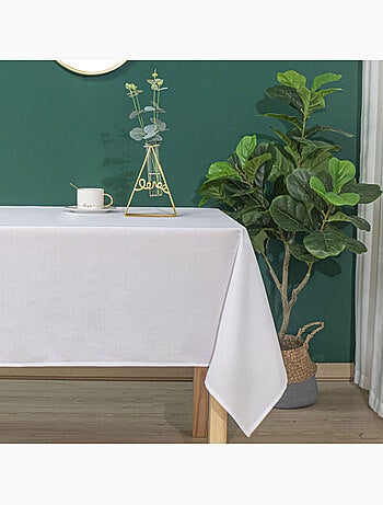 Mantel antiarrugas y antimanchas con efecto moteado