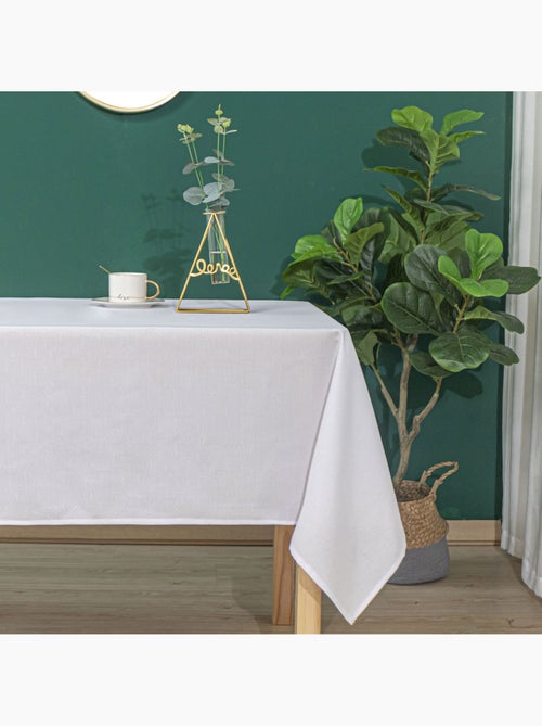 Mantel antiarrugas y antimanchas con efecto moteado - Kiabi Mantel antiarrugas y antimanchas con efecto moteado - Kiabi