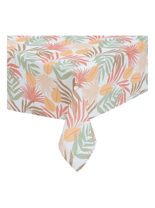 Mantel antimanchas con estampado exótico - Kiabi