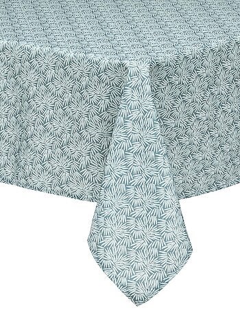 Mantel antimanchas con estampados vegetales