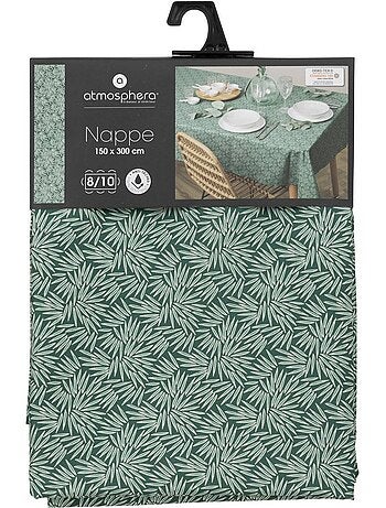 Mantel antimanchas con estampados vegetales