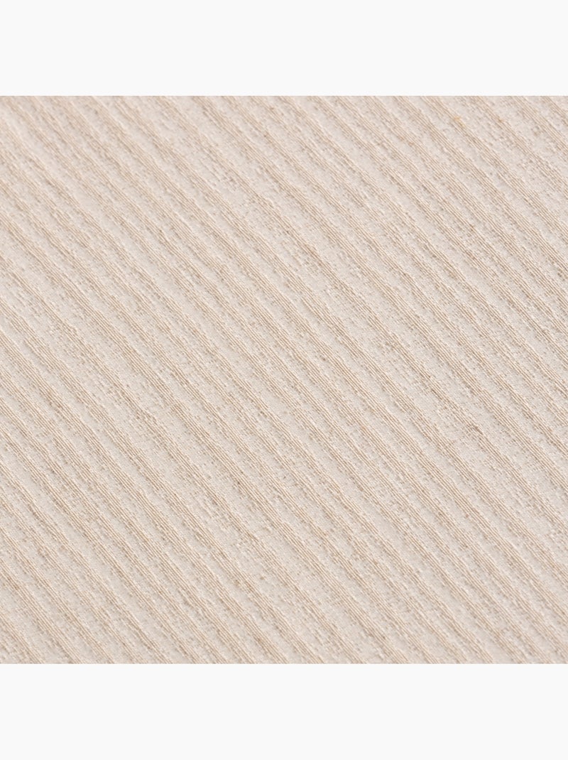 Mantel antimanchas con tejido texturizado a rayas finas -  Gamusi. Beige - Kiabi