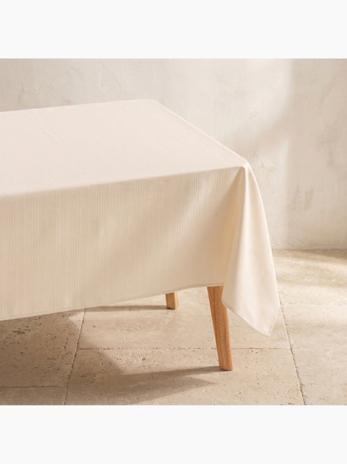 Mantel antimanchas con tejido texturizado a rayas finas -  Gamusi. - Kiabi