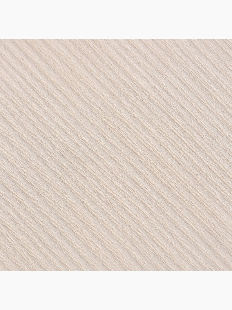 Mantel antimanchas con tejido texturizado a rayas finas -  Gamusi. Crema - Kiabi