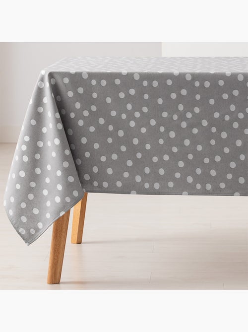 Mantel antimanchas con tejido texturizado, diseño a puntos -  Gamusi. - Kiabi