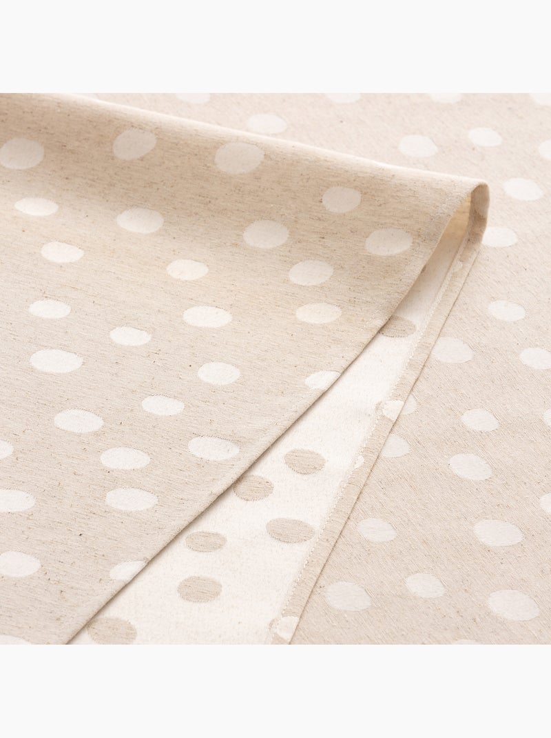 Mantel antimanchas con tejido texturizado, diseño a puntos -  Gamusi. Lino - Kiabi