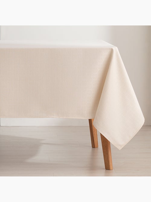 Mantel antimanchas con tejido texturizado, diseño en panal de abeja -  Gamusi. - Kiabi