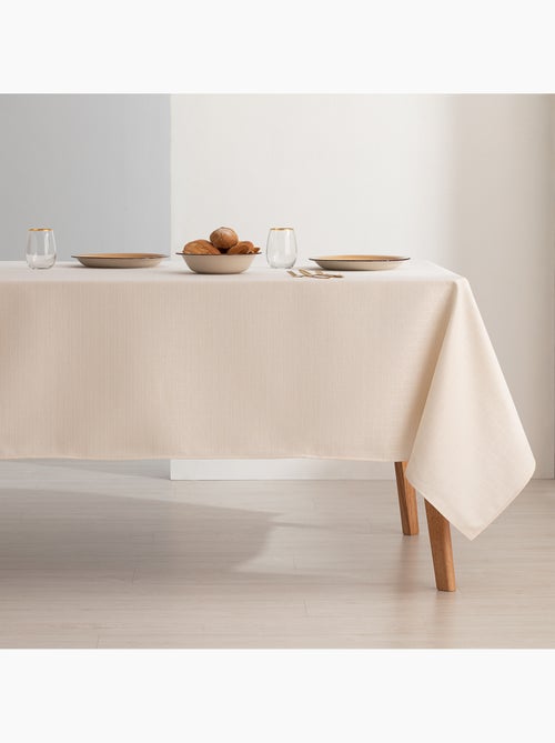 Mantel antimanchas con tejido texturizado, diseño en panal de abeja -  Gamusi. - Kiabi