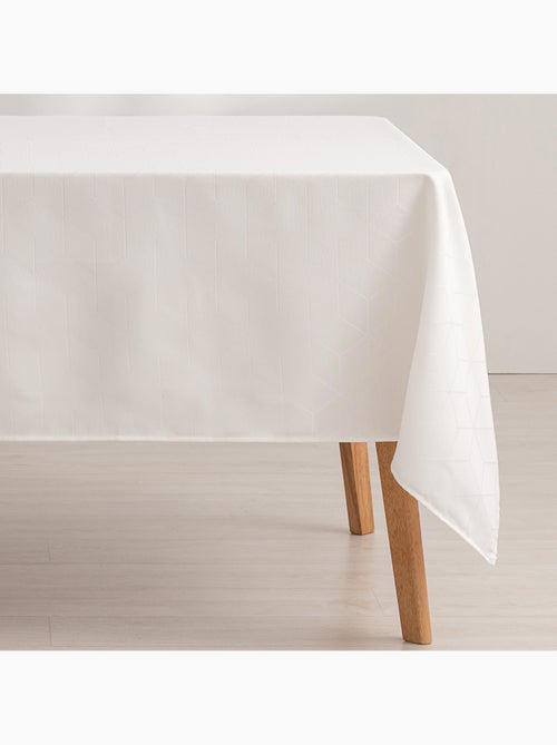 Mantel antimanchas con tejido texturizado, diseño geométrico -  Gamusi. - Kiabi