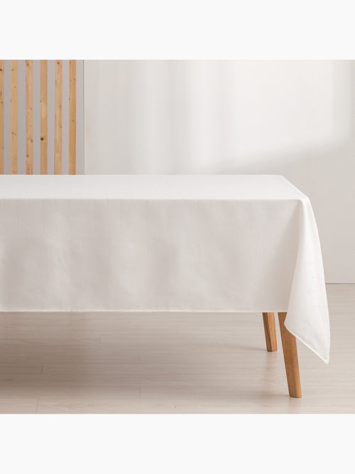Mantel antimanchas con tejido texturizado, diseño geométrico -  Gamusi. - Kiabi