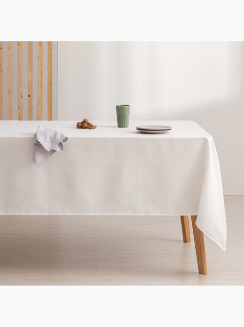 Mantel antimanchas con tejido texturizado, diseño geométrico -  Gamusi. - Kiabi