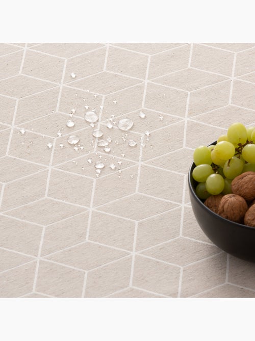 Mantel antimanchas con tejido texturizado, diseño geométrico -  Gamusi. - Kiabi