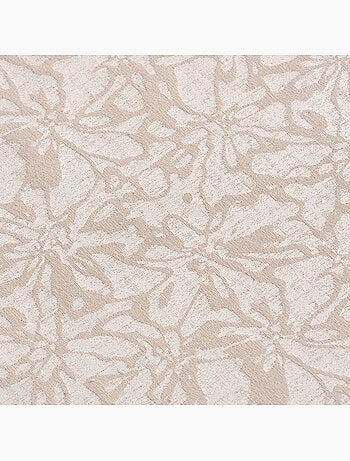 Mantel antimanchas con tejido texturizado floral - Gamusi.