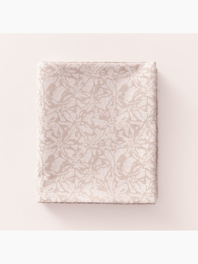 Mantel antimanchas con tejido texturizado floral -  Gamusi. Lino - Kiabi