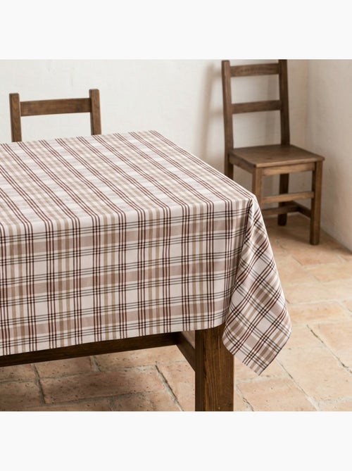 Mantel antimanchas diseño tartán, tacto y caída natural - Gamusi. - Kiabi