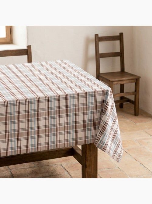 Mantel antimanchas diseño tartán, tacto y caída natural - Gamusi. - Kiabi