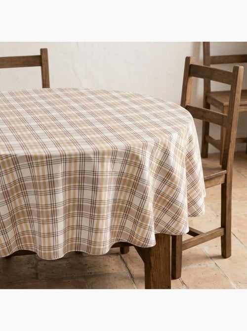 Mantel antimanchas diseño tartán, tacto y caída natural - Gamusi. - Kiabi