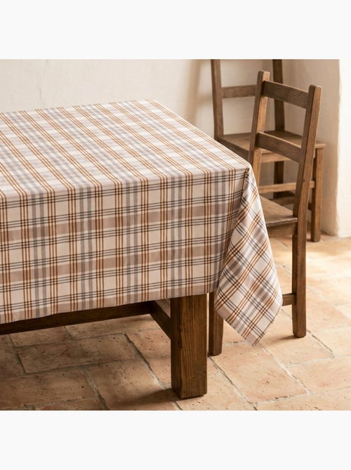 Mantel antimanchas diseño tartán, tacto y caída natural - Gamusi. - Kiabi