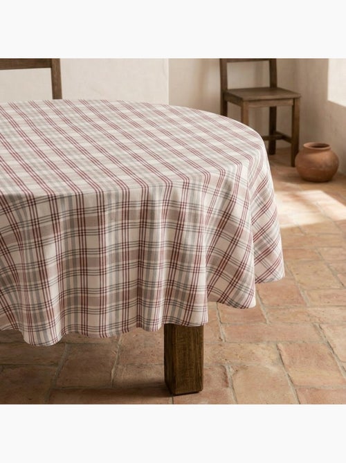 Mantel antimanchas diseño tartán, tacto y caída natural - Gamusi. - Kiabi